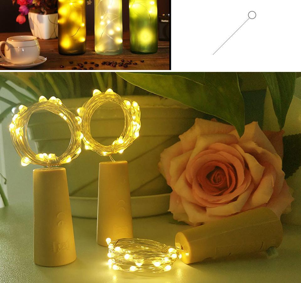 Brightly - LED-Weinflaschen-Lichterkette