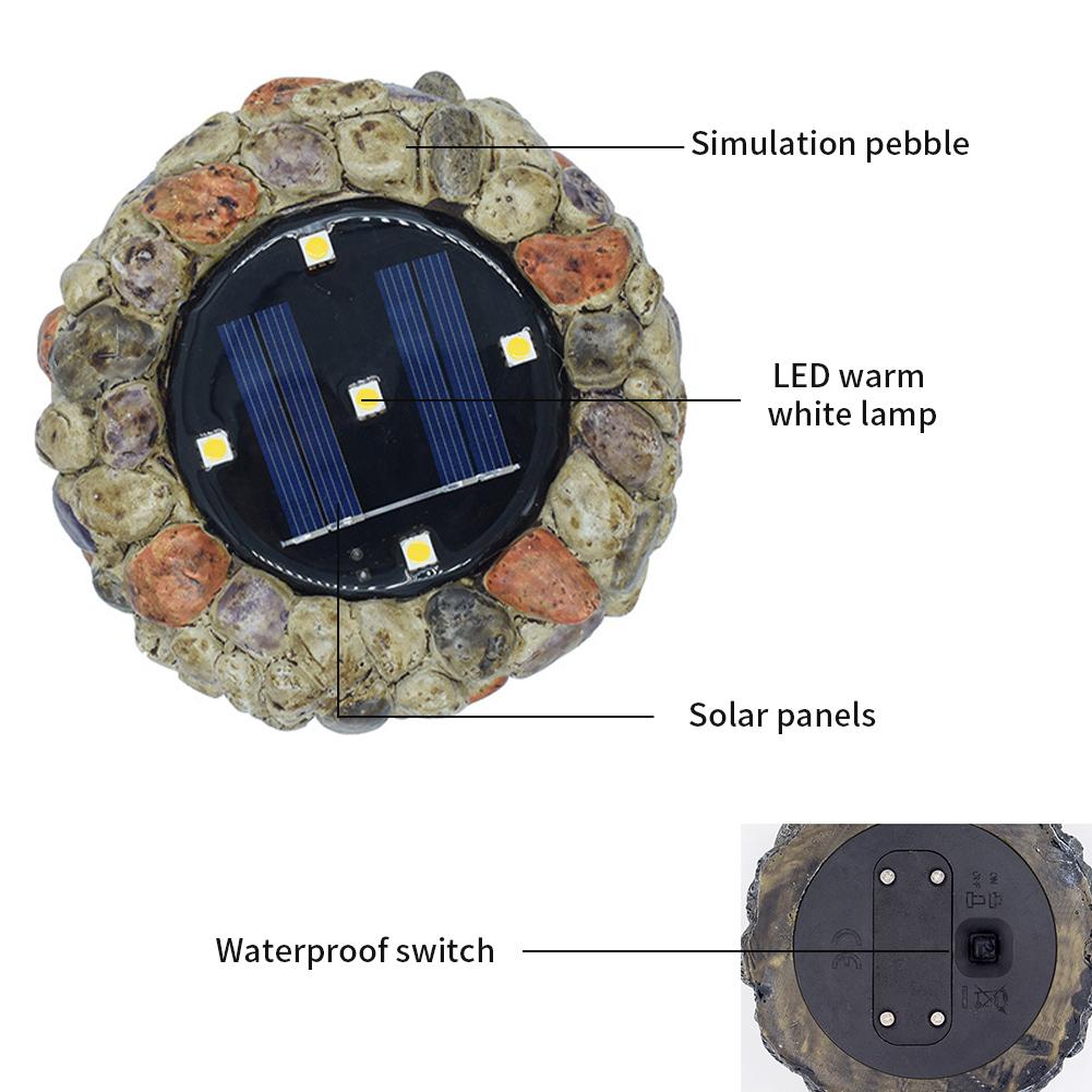 Kopfsteinpflaster Solar-LED-Leuchte