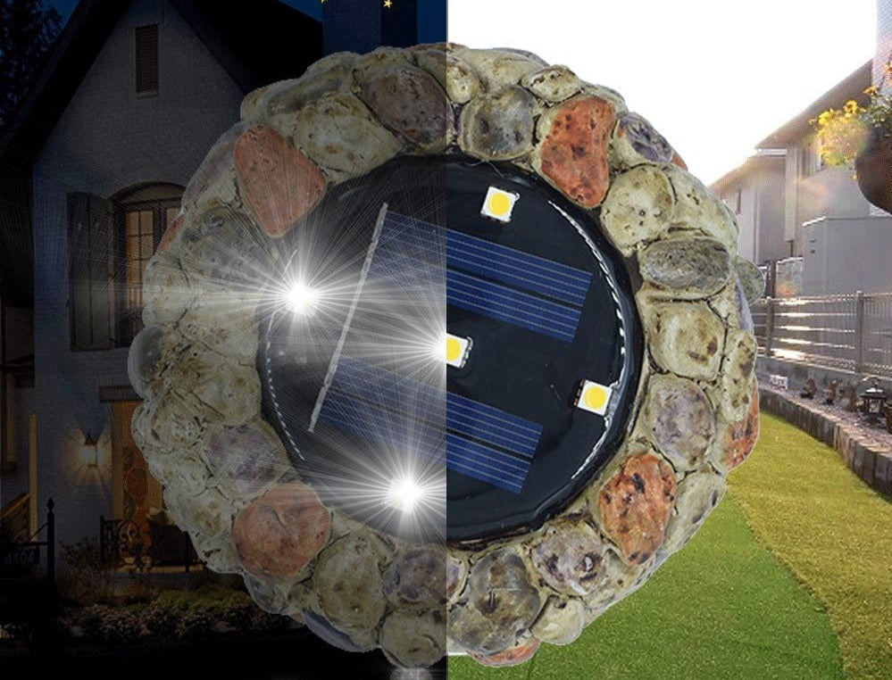 Kopfsteinpflaster Solar-LED-Leuchte